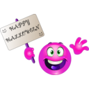 download Halloween Kid Smiley Emoticon clipart image with 270 hue color
