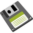 download Floppy Diskette clipart image with 180 hue color
