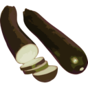 download Zucchini clipart image with 270 hue color