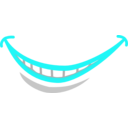 download Smile clipart image with 180 hue color