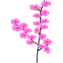 download Flowers Sakura2 clipart image with 315 hue color