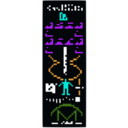 download Arecibo Message clipart image with 180 hue color
