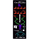 download Arecibo Message clipart image with 270 hue color