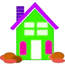 download Home Clipart clipart image with 270 hue color