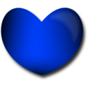 download Glossy Heart clipart image with 225 hue color