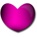 download Glossy Heart clipart image with 315 hue color