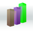 download Graph 3d clipart image with 90 hue color
