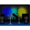 download Stage clipart image with 180 hue color