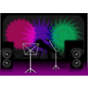 download Stage clipart image with 270 hue color
