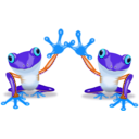 download Frog By Sonny clipart image with 180 hue color