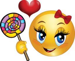 Lollipop Girl Smiley Emoticon