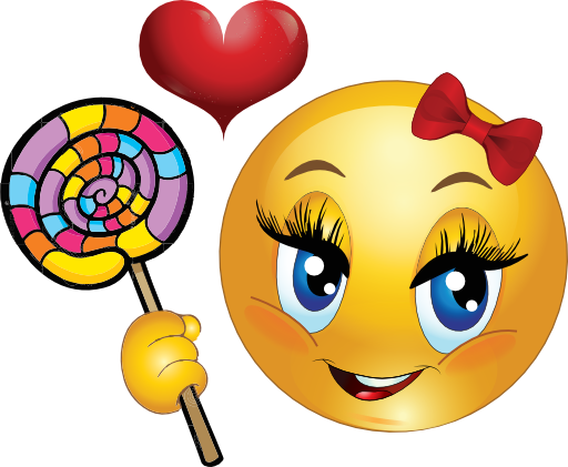 Lollipop Girl Smiley Emoticon