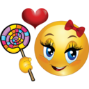 Lollipop Girl Smiley Emoticon