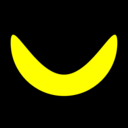 download Banana clipart image with 0 hue color