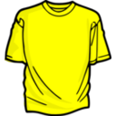 download T Shirt Yelow clipart image with 0 hue color