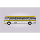 download 1960s Gm Pd 4106 Bus clipart image with 45 hue color