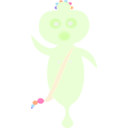 download Alien clipart image with 90 hue color