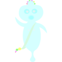 download Alien clipart image with 180 hue color