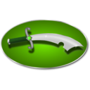 download Scimitar With Background clipart image with 90 hue color