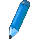download Pencil clipart image with 180 hue color