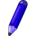 download Pencil clipart image with 225 hue color