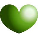 download Heart clipart image with 90 hue color