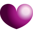 download Heart clipart image with 315 hue color