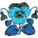 download Pansy clipart image with 135 hue color