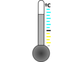 download Thermometer clipart image with 180 hue color