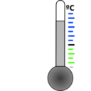 download Thermometer clipart image with 225 hue color