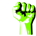 download Worker Fist clipart image with 90 hue color