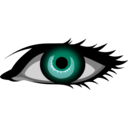 download Green Eye clipart image with 45 hue color