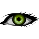 download Green Eye clipart image with 315 hue color