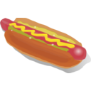 download Hot Dog clipart image with 0 hue color