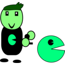 download Gamer clipart image with 90 hue color