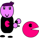 download Gamer clipart image with 270 hue color