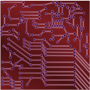 download Pcb Electronics Strange clipart image with 225 hue color