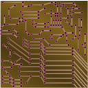 download Pcb Electronics Strange clipart image with 270 hue color