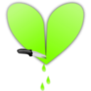 download Broken Heart clipart image with 90 hue color