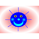 download Summer Sun clipart image with 180 hue color