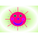 download Summer Sun clipart image with 270 hue color