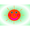 download Summer Sun clipart image with 315 hue color