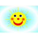 download Summer Sun clipart image with 0 hue color