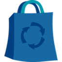 download Green Shopping Bag clipart image with 90 hue color
