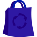 download Green Shopping Bag clipart image with 135 hue color