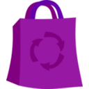 download Green Shopping Bag clipart image with 180 hue color