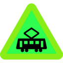 download Tram Roadsign clipart image with 90 hue color