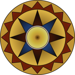 Colorful Compass Rose