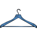 download Coat Hanger clipart image with 180 hue color