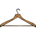 download Coat Hanger clipart image with 0 hue color